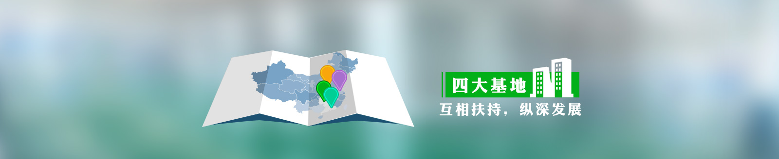 四大基地，互相扶持，縱深發(fā)展